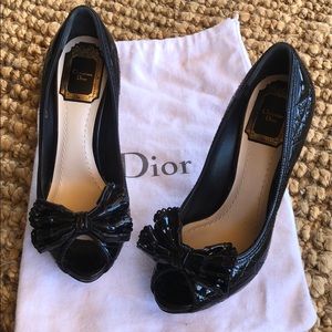Christian Dior Peep Toe Pumps
